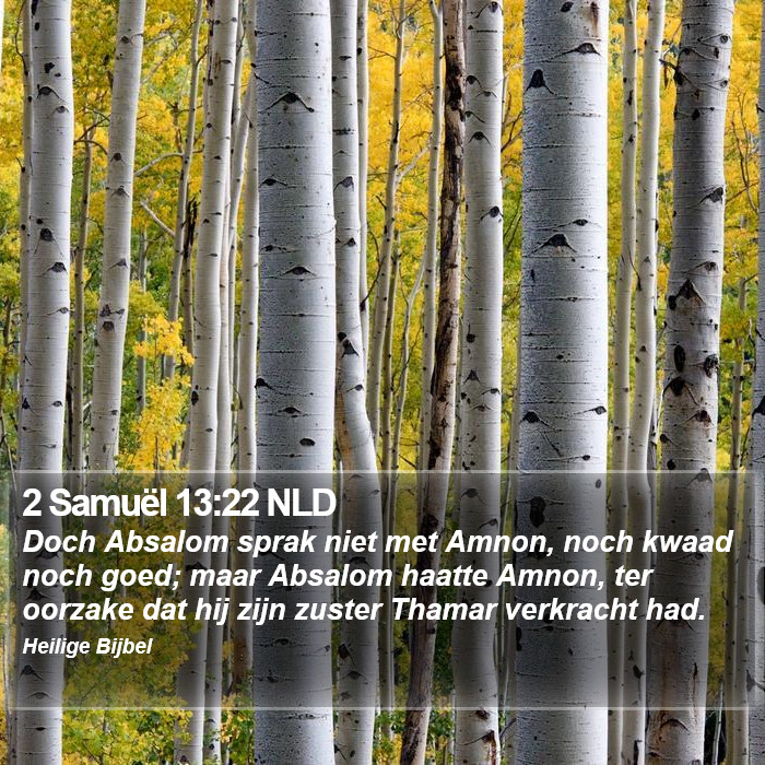 2 Samuël 13:22 NLD Bible Study
