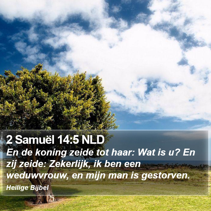 2 Samuël 14:5 NLD Bible Study