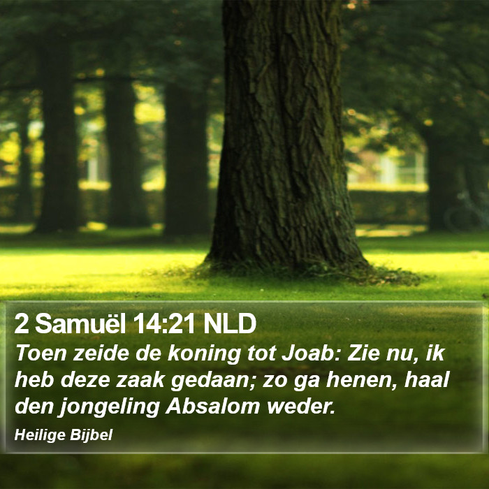 2 Samuël 14:21 NLD Bible Study