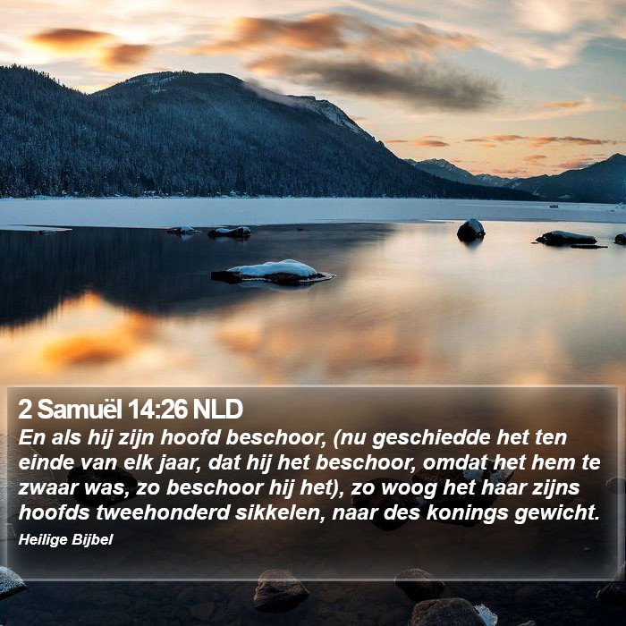 2 Samuël 14:26 NLD Bible Study