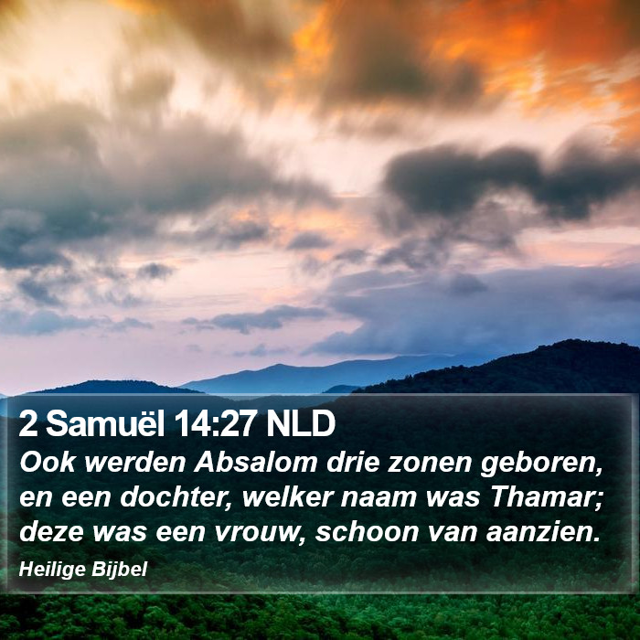 2 Samuël 14:27 NLD Bible Study