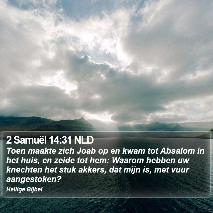 2 Samuël 14:31 NLD Bible Study