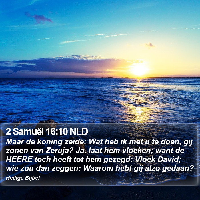 2 Samuël 16:10 NLD Bible Study