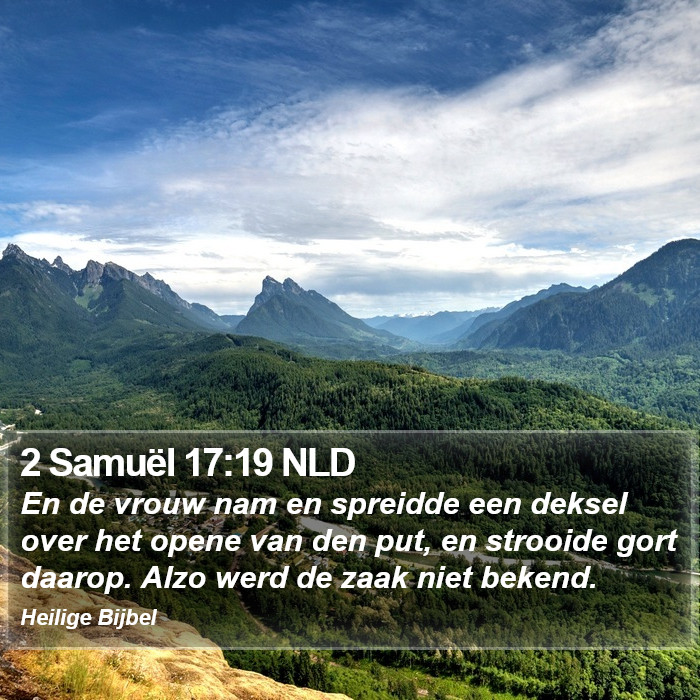2 Samuël 17:19 NLD Bible Study