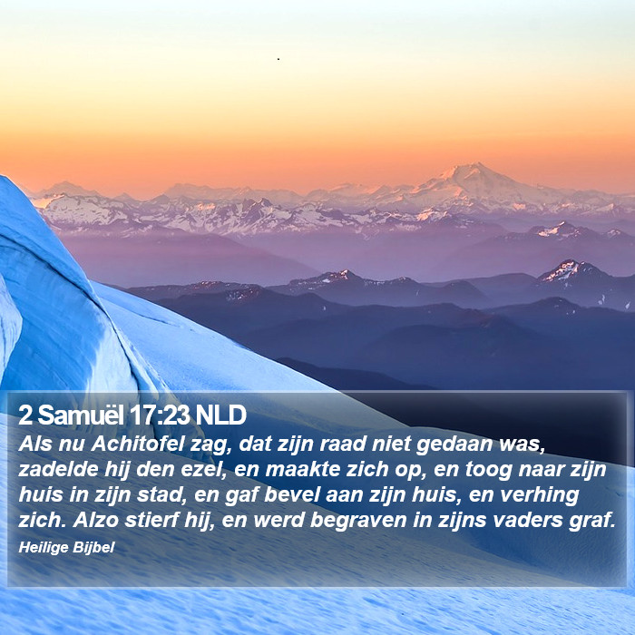 2 Samuël 17:23 NLD Bible Study