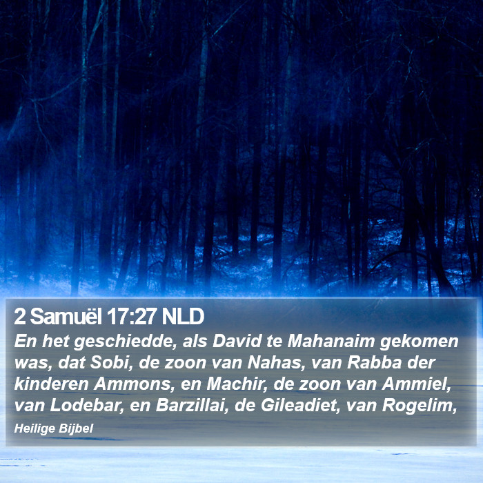 2 Samuël 17:27 NLD Bible Study