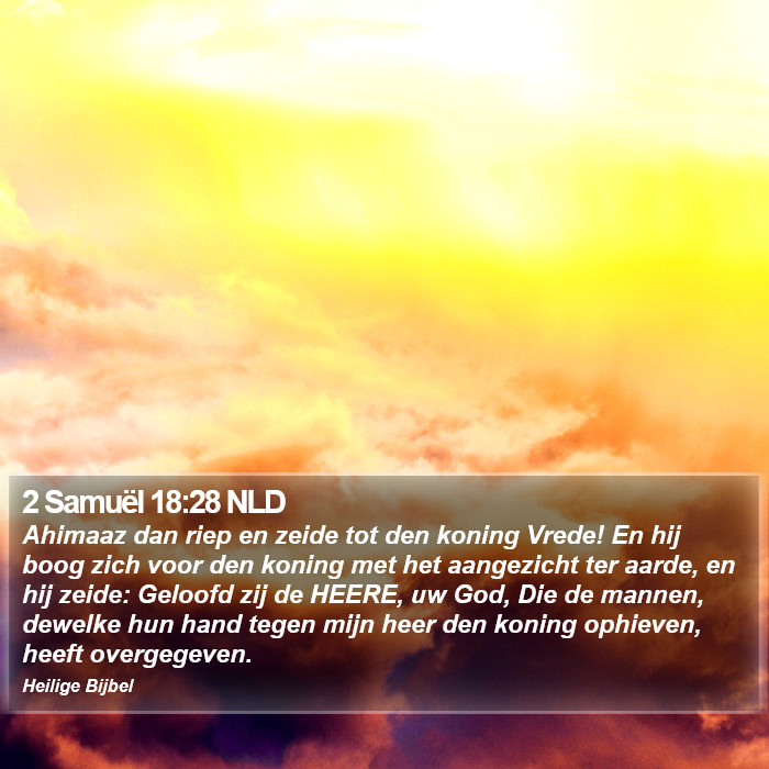 2 Samuël 18:28 NLD Bible Study