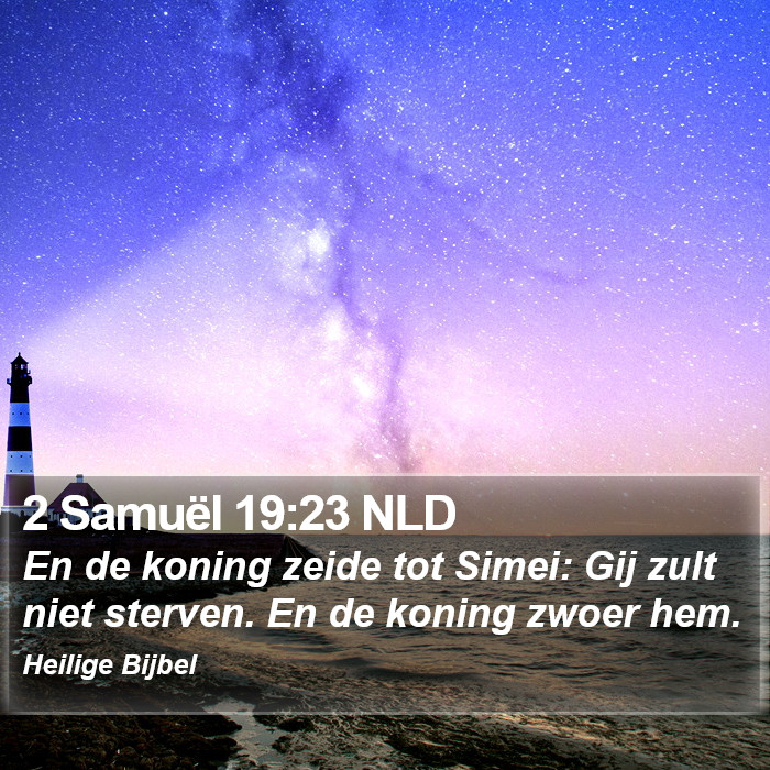 2 Samuël 19:23 NLD Bible Study