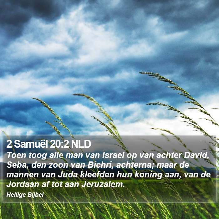 2 Samuël 20:2 NLD Bible Study