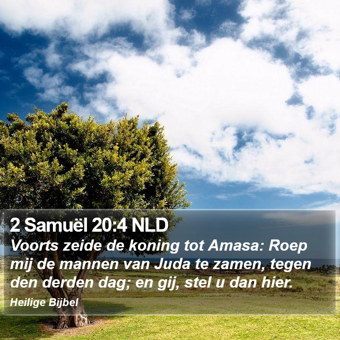 2 Samuël 20:4 NLD Bible Study