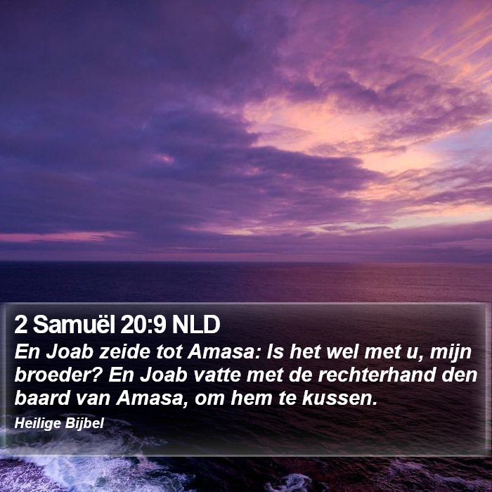 2 Samuël 20:9 NLD Bible Study