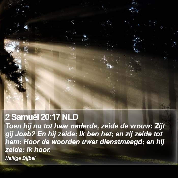 2 Samuël 20:17 NLD Bible Study