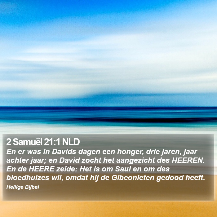 2 Samuël 21:1 NLD Bible Study