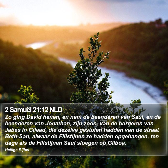 2 Samuël 21:12 NLD Bible Study