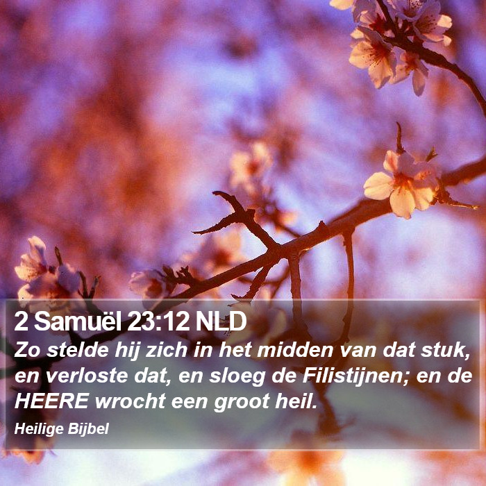 2 Samuël 23:12 NLD Bible Study