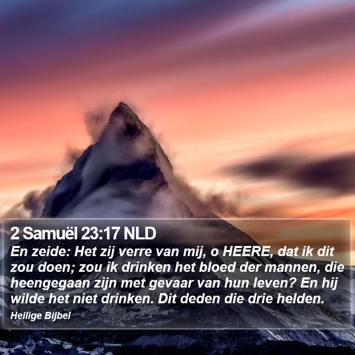 2 Samuël 23:17 NLD Bible Study