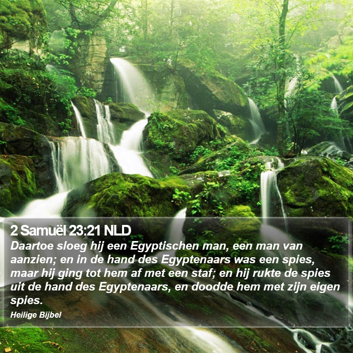 2 Samuël 23:21 NLD Bible Study