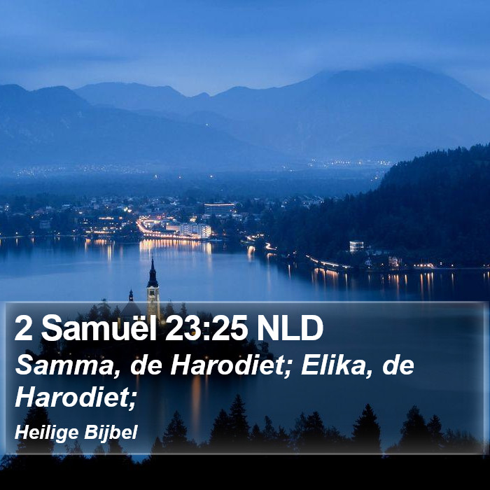 2 Samuël 23:25 NLD Bible Study