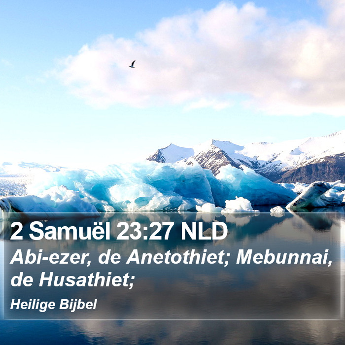 2 Samuël 23:27 NLD Bible Study