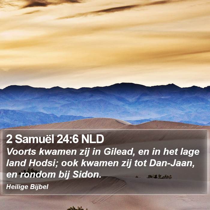 2 Samuël 24:6 NLD Bible Study