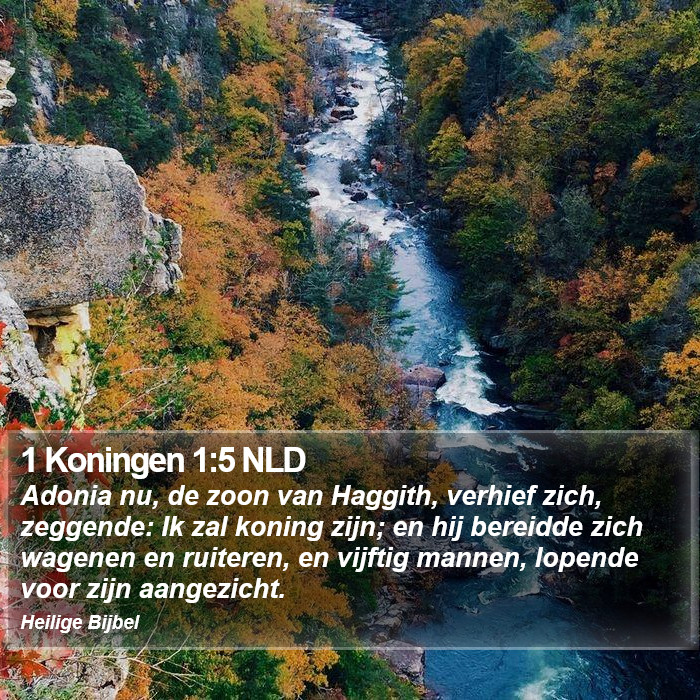 1 Koningen 1:5 NLD Bible Study