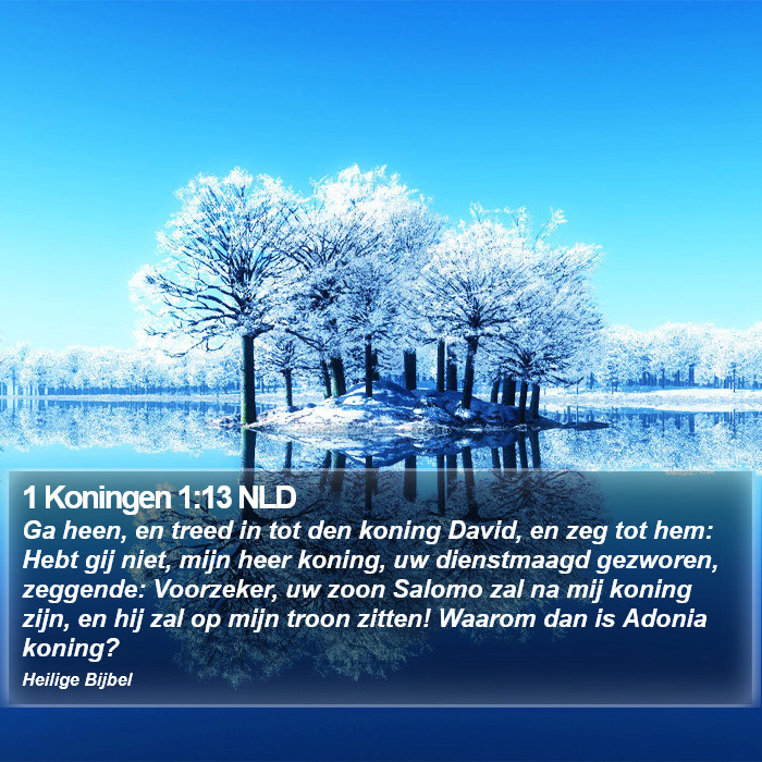 1 Koningen 1:13 NLD Bible Study