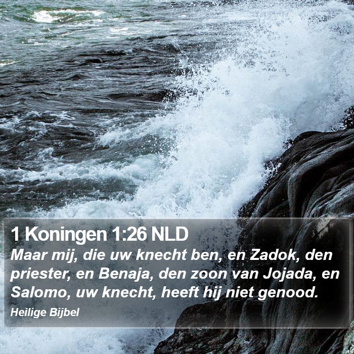 1 Koningen 1:26 NLD Bible Study