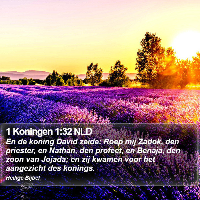 1 Koningen 1:32 NLD Bible Study