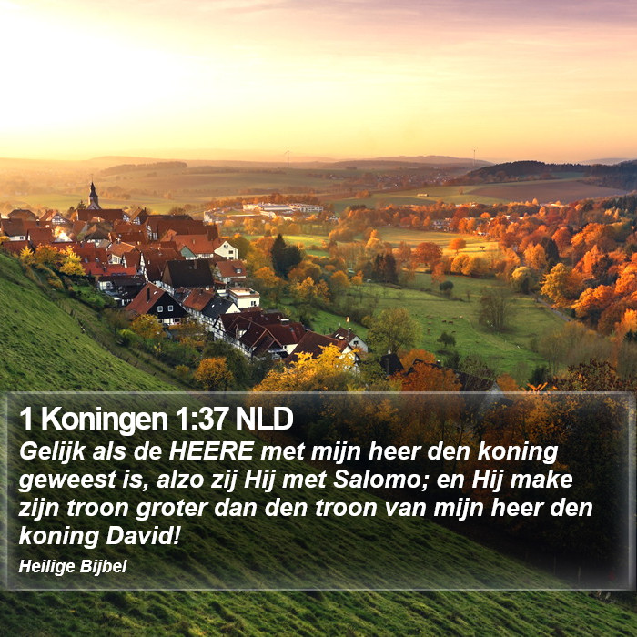 1 Koningen 1:37 NLD Bible Study