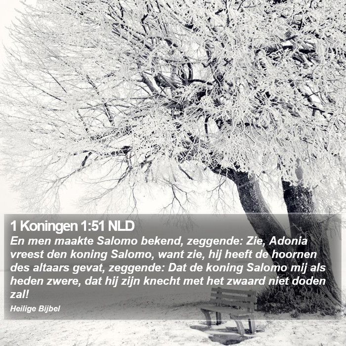 1 Koningen 1:51 NLD Bible Study