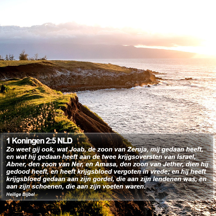 1 Koningen 2:5 NLD Bible Study