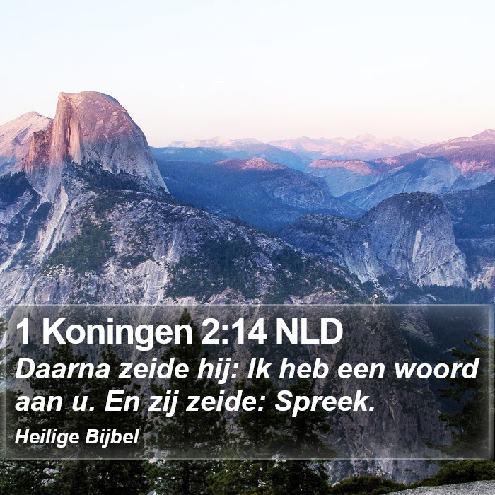 1 Koningen 2:14 NLD Bible Study