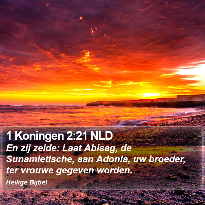 1 Koningen 2:21 NLD Bible Study