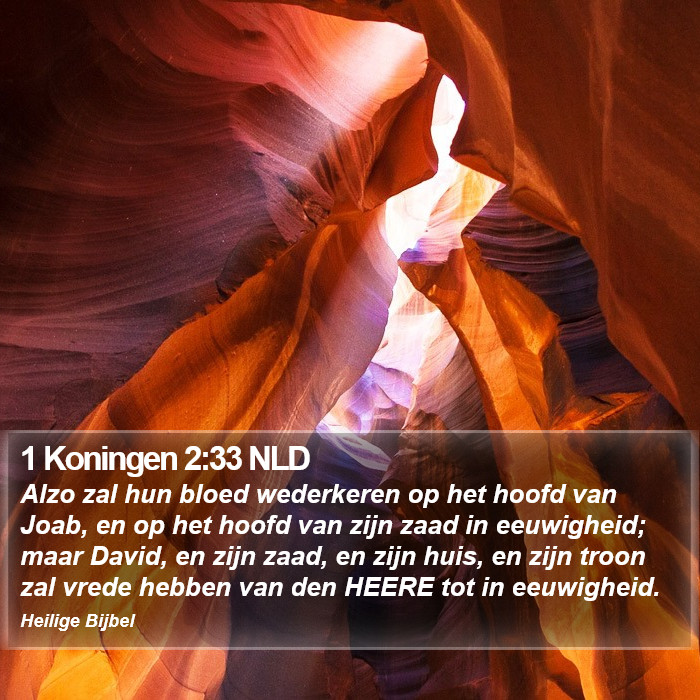 1 Koningen 2:33 NLD Bible Study