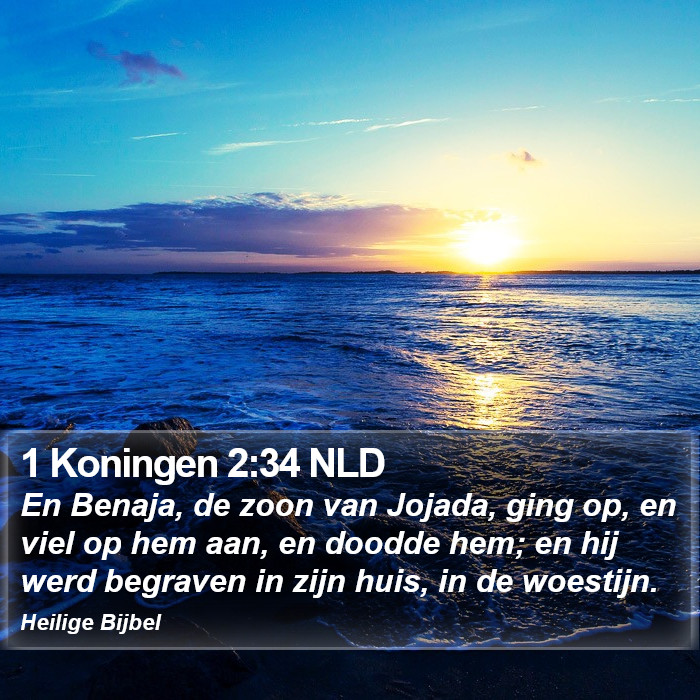 1 Koningen 2:34 NLD Bible Study