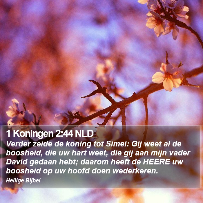 1 Koningen 2:44 NLD Bible Study