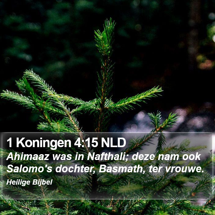 1 Koningen 4:15 NLD Bible Study
