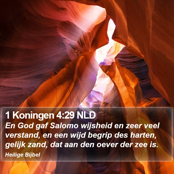 1 Koningen 4:29 NLD Bible Study