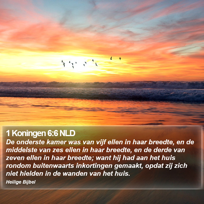 1 Koningen 6:6 NLD Bible Study