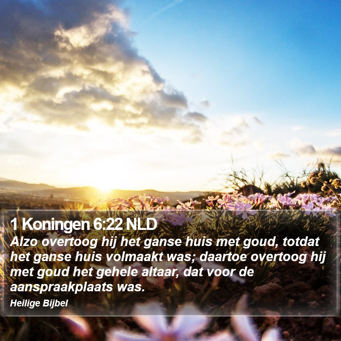 1 Koningen 6:22 NLD Bible Study