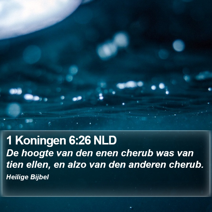 1 Koningen 6:26 NLD Bible Study