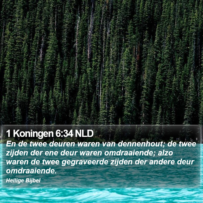 1 Koningen 6:34 NLD Bible Study