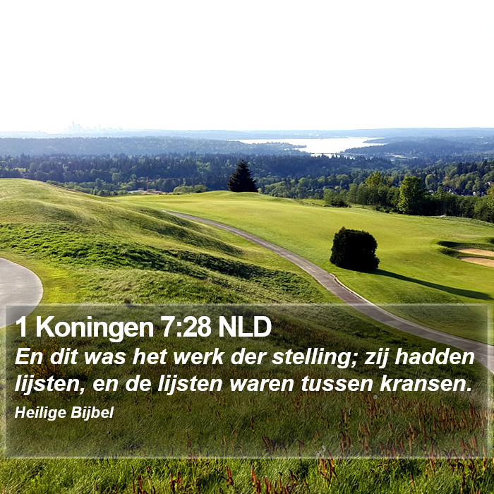 1 Koningen 7:28 NLD Bible Study