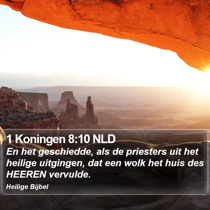 1 Koningen 8:10 NLD Bible Study