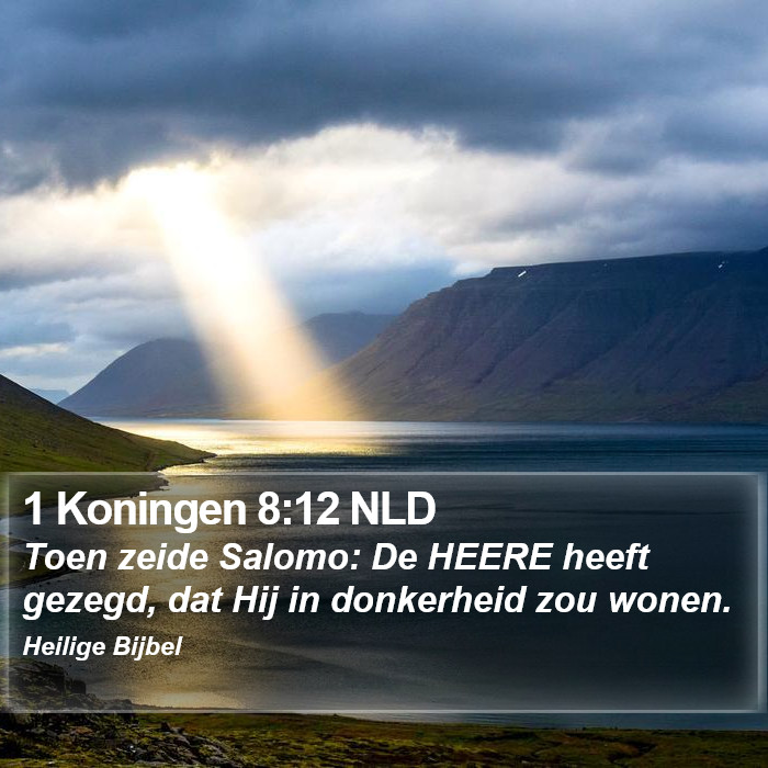1 Koningen 8:12 NLD Bible Study