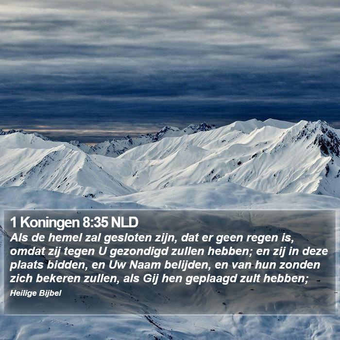 1 Koningen 8:35 NLD Bible Study