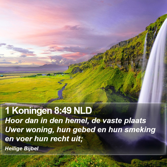 1 Koningen 8:49 NLD Bible Study