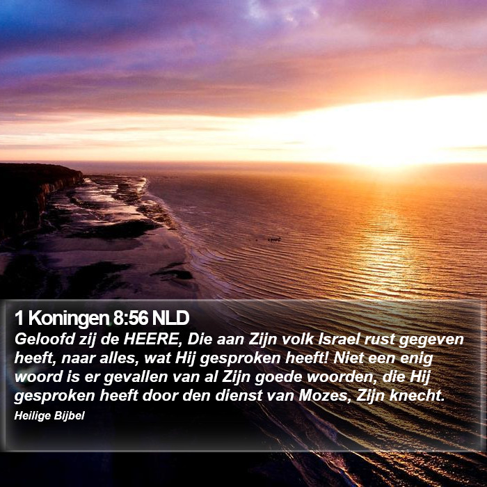 1 Koningen 8:56 NLD Bible Study