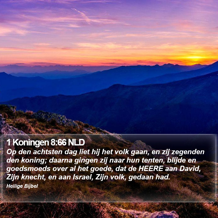 1 Koningen 8:66 NLD Bible Study