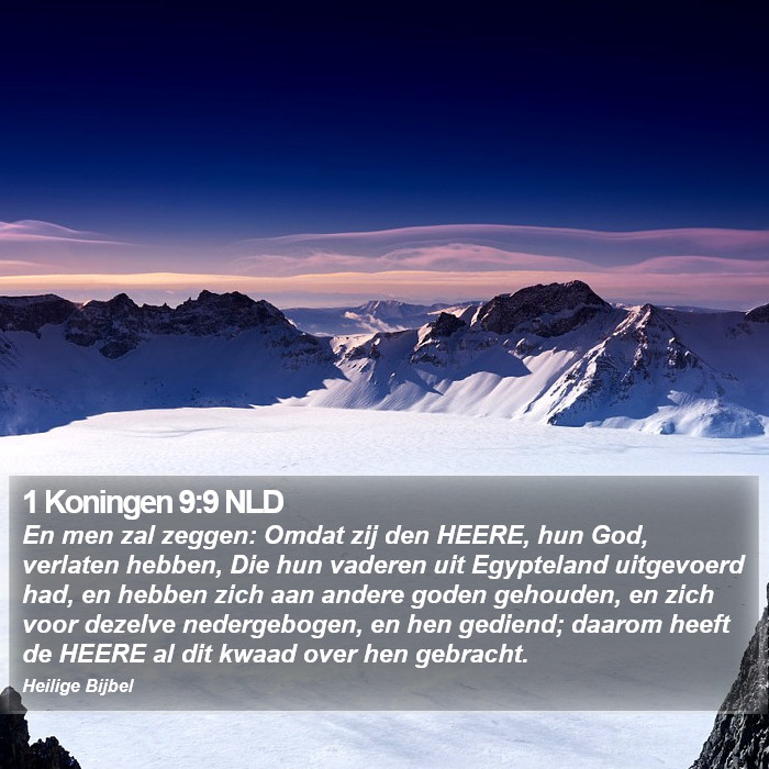 1 Koningen 9:9 NLD Bible Study